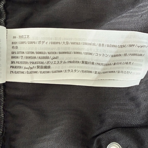 Abercrombie & Fitch High Rise Ankle Jeans Star Embroidered Black Denim 28 - Picture 6 of 7